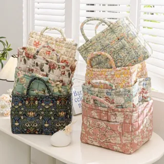 Foreign Trade Export Home Fabric Storage Basket Korean Pastoral Style