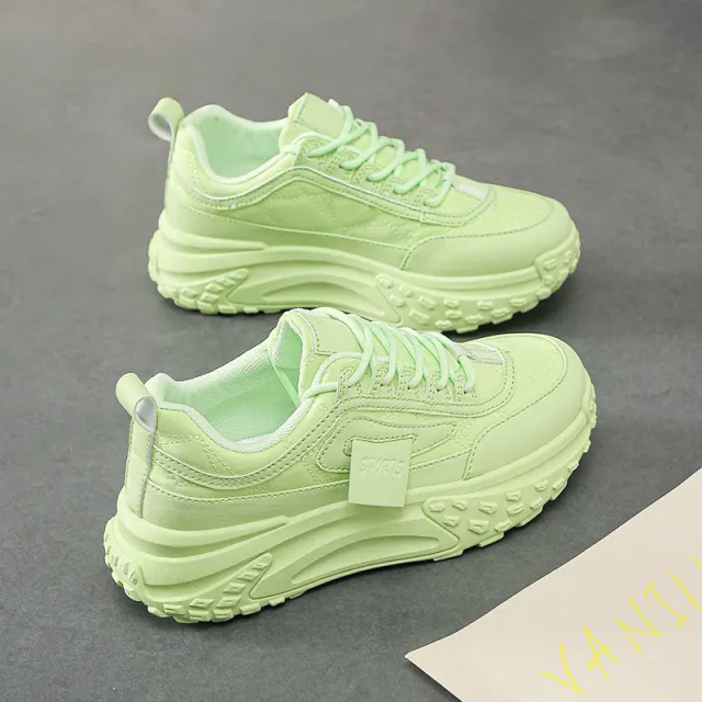 Women's Fashion Casual Platform Sneaker Green - Shop at LoveMi