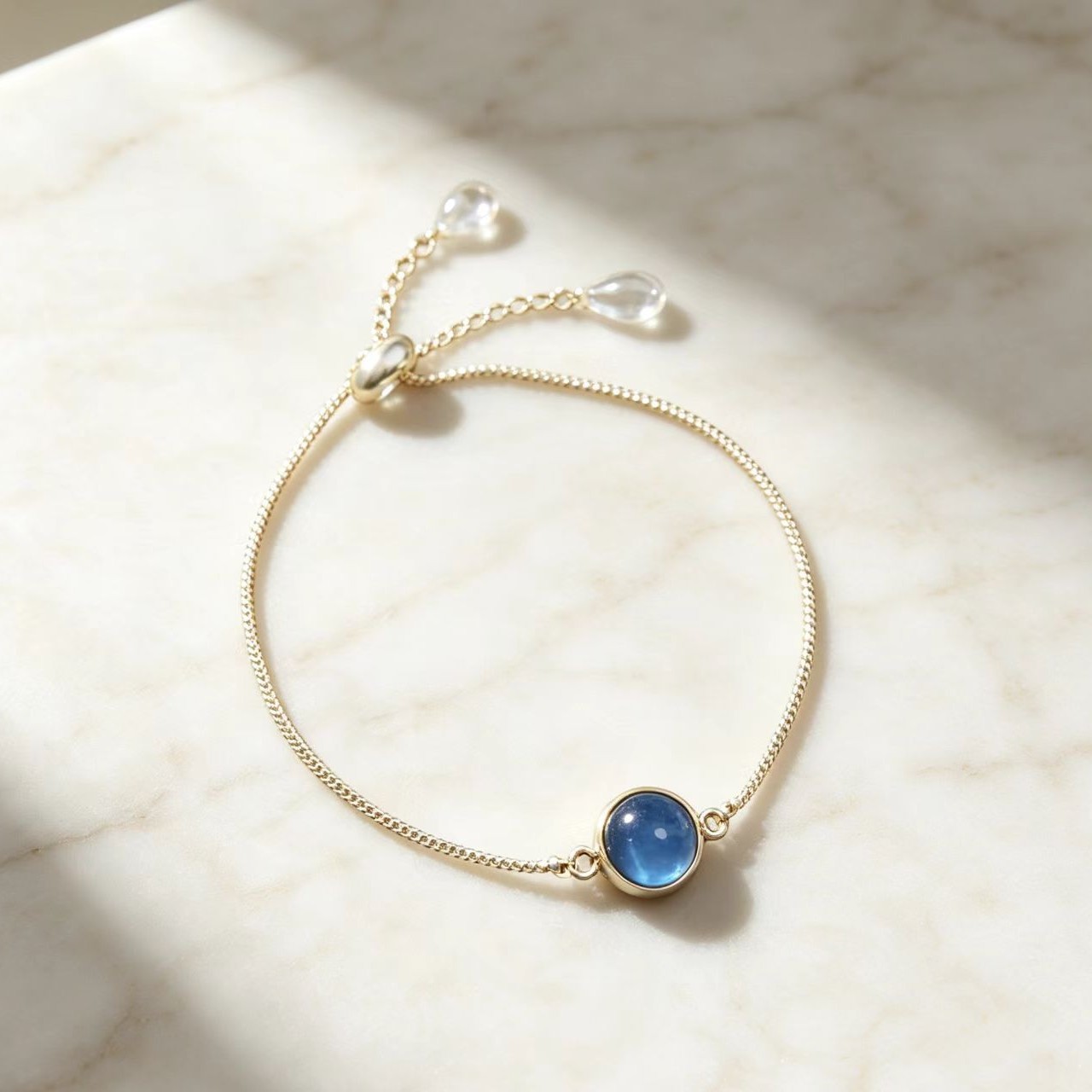 Womens Geometric Natural Stone Bracelet