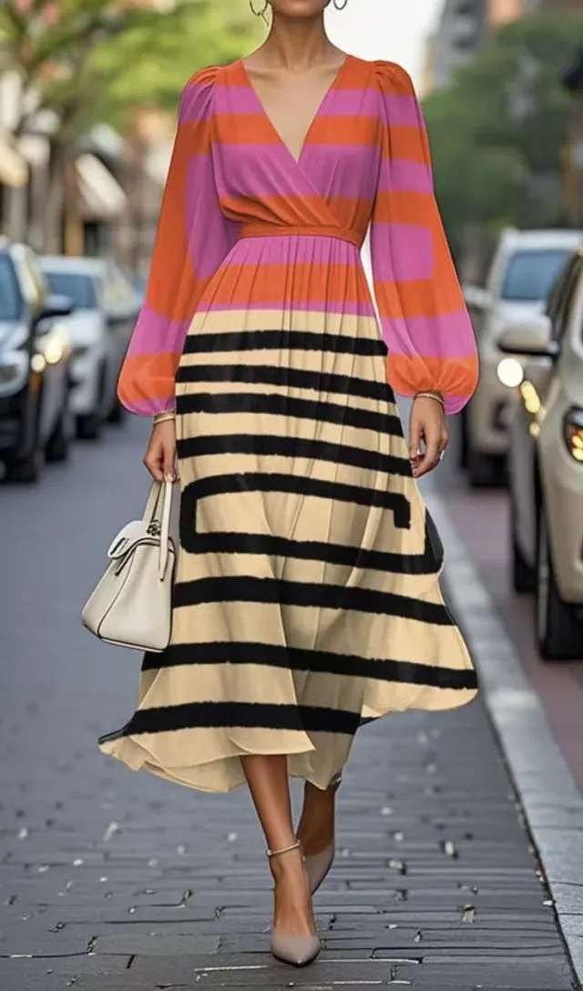 Printed Casual Retro Sexy Dress 3Style - Shop at LoveMi
