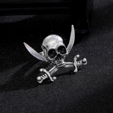 Halloween Skull Pirate Adjustable Opening Ring