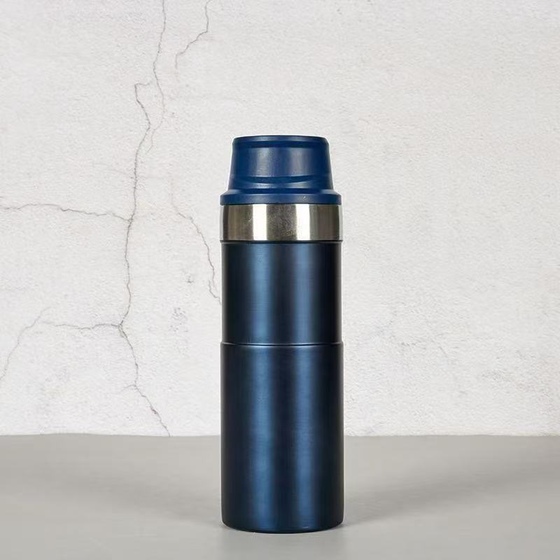 304 Stainless Steel Vacuum Portable Riding Single-hand Open Cover Direct Drink Small Capacity Sports Cup