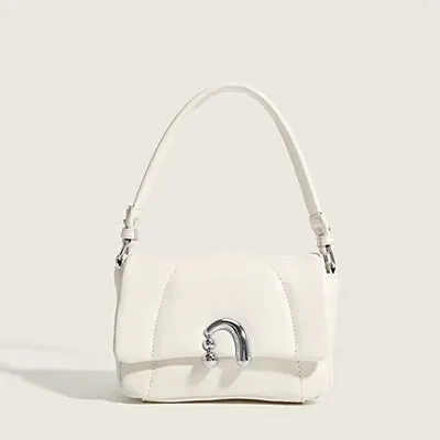 High grade Exquisite Special interest Shoulder Bag Rhombus Underarm White - Shop at LoveMi