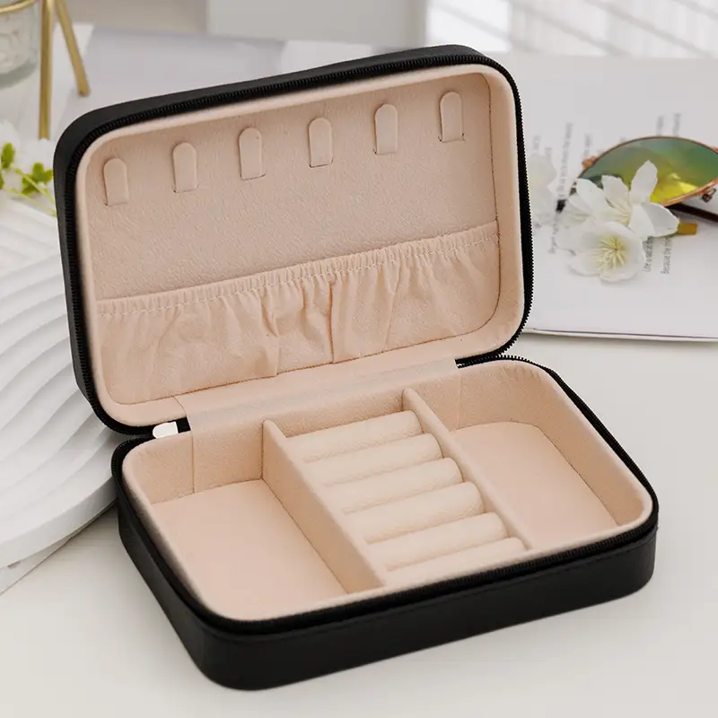 Portable Leather Creative Jewelry Storage Box For Travel