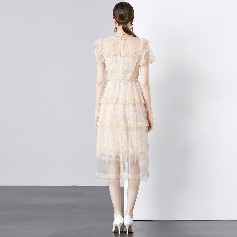 Embroidered Mesh Long Dress, picture 5 of 5