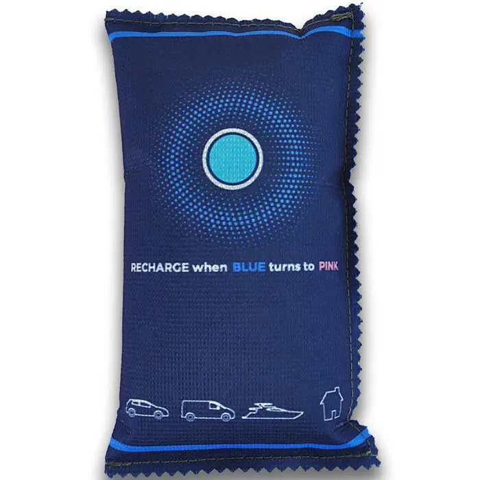 Silicone Moisture-absorbing Car Dehumidifier Bag With Color-changing Blue-to-pink Indicator And Reusable Design