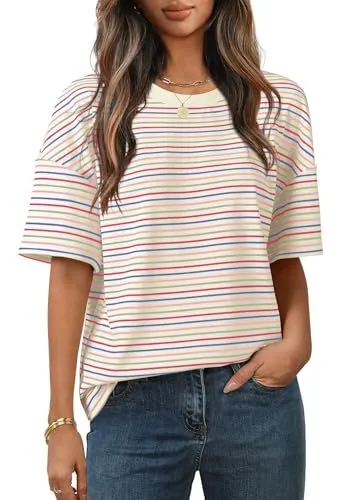 Fashion Casual All matching Comfortable Short Sleeve Round Neck T shirt Wa40Rq250419Y163 - Shop at LoveMi