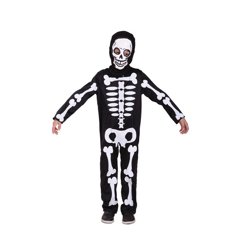 Halloween Carnival Party Children Boy Skull Makeup Ball Performance Costume B 0098 Small Skull Outfit M Co - Shop at LoveMi