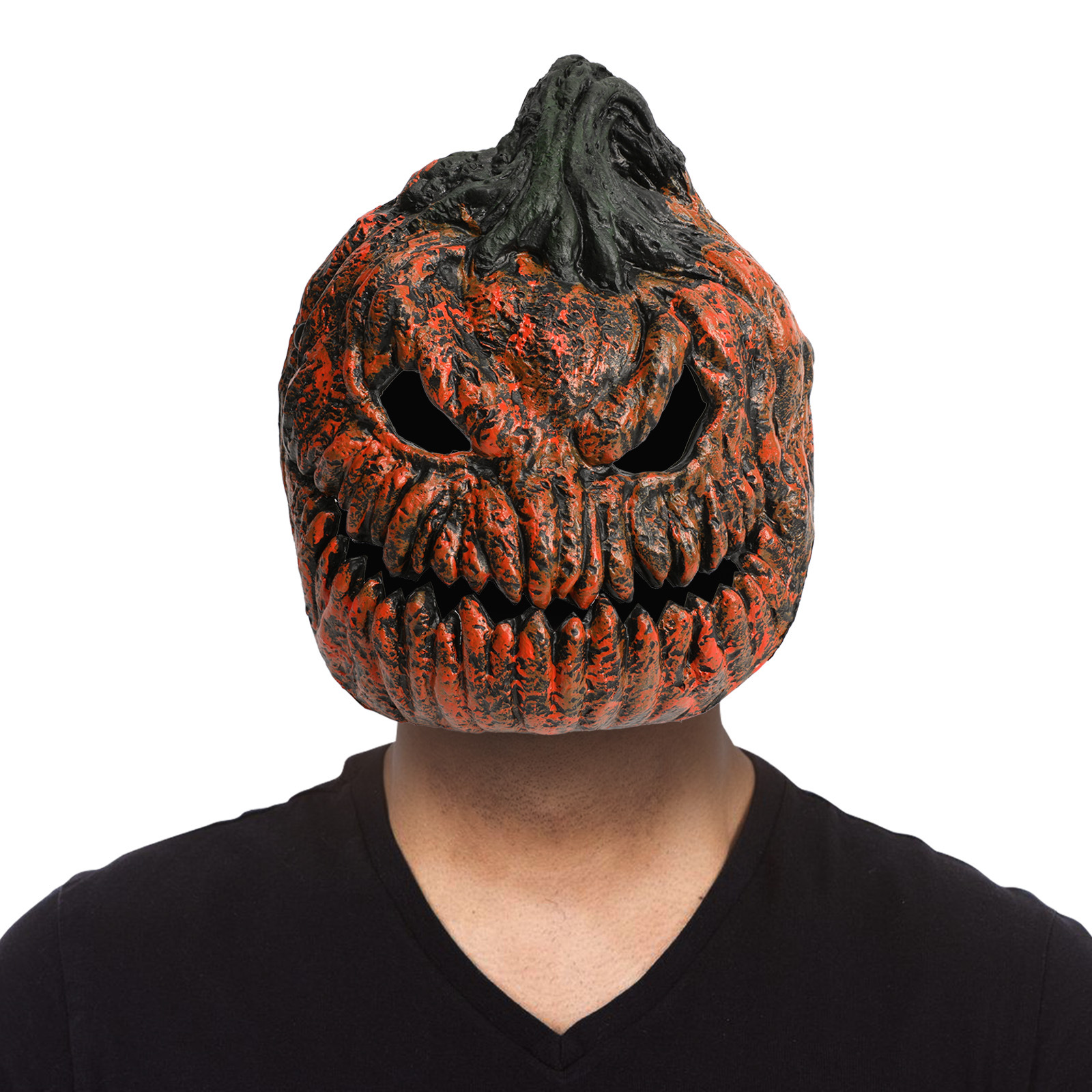 PU Half Face Pumpkin Mask