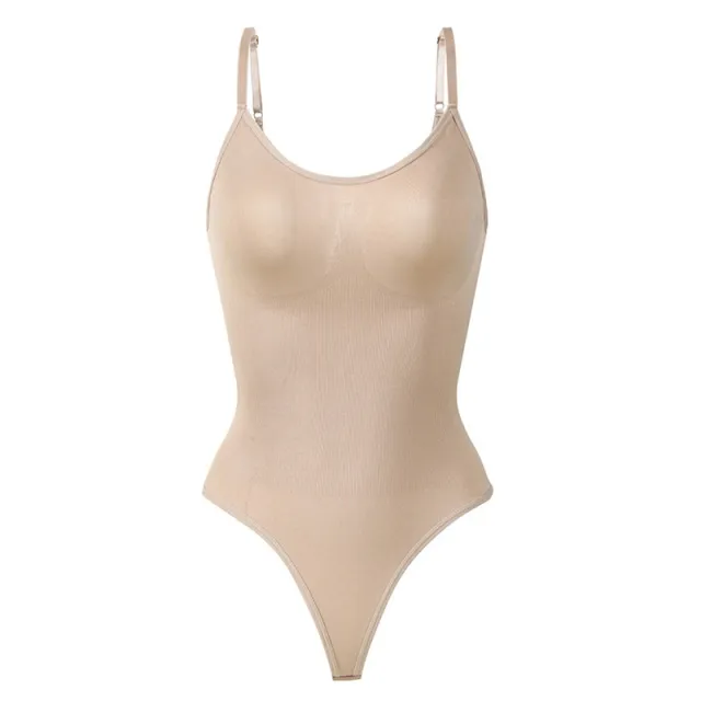 One piece Sexy Sling Slim Waist Backless Top Skin Color - Shop at LoveMi