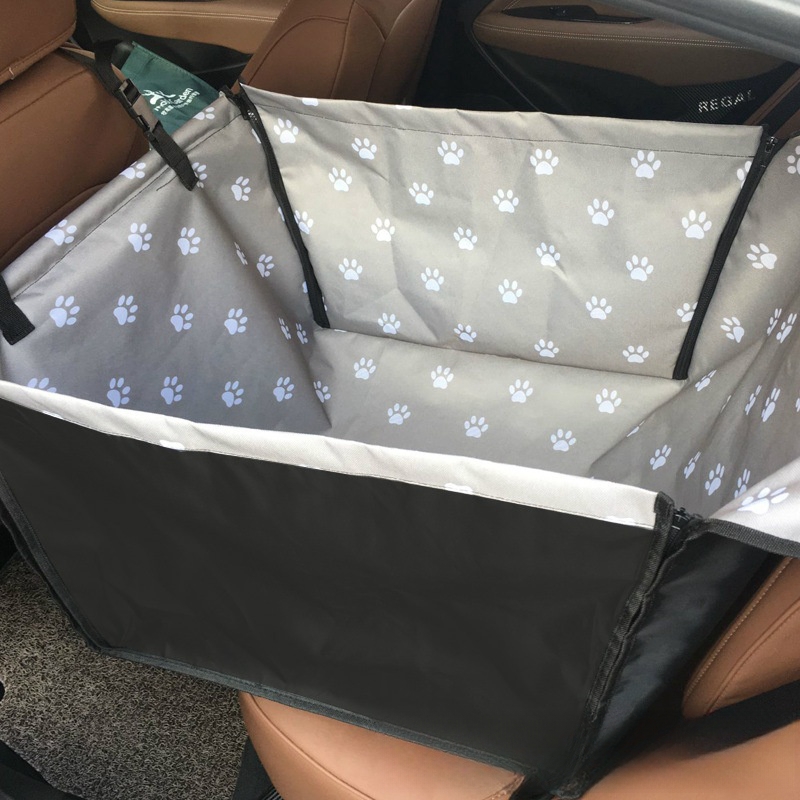 Rear Printed Double Layer Waterproof Pet Car Mat Pet Cat Dog Protection Pet Hanging Basket — foto 12