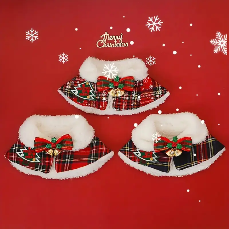 Cat Christmas Cloak Dog Shawl Pet Warm