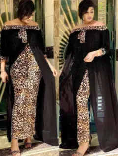 Women's Leopard Print Dress Tube Top - Black - View 1