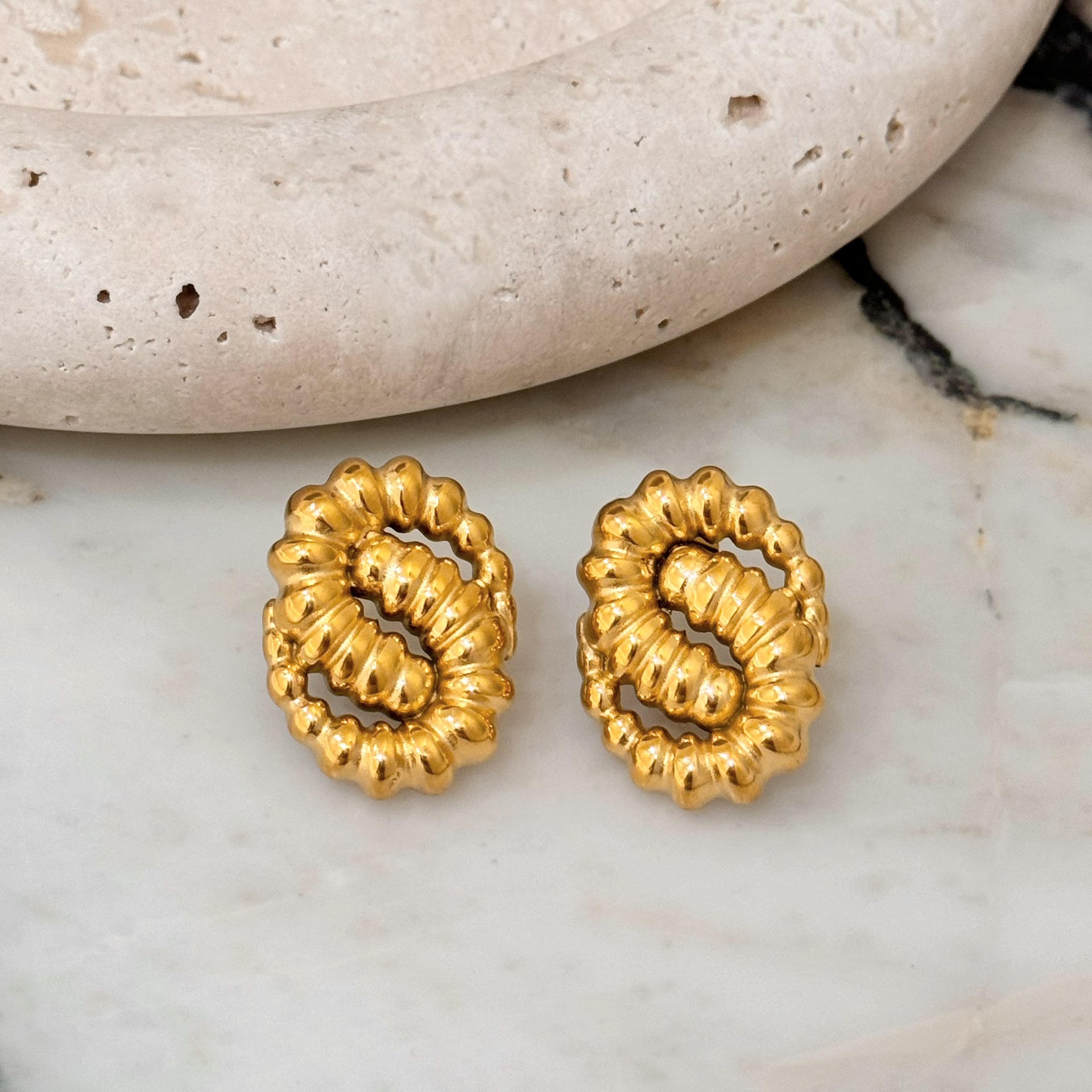 Vintage Twisted Twist Unique Earrings