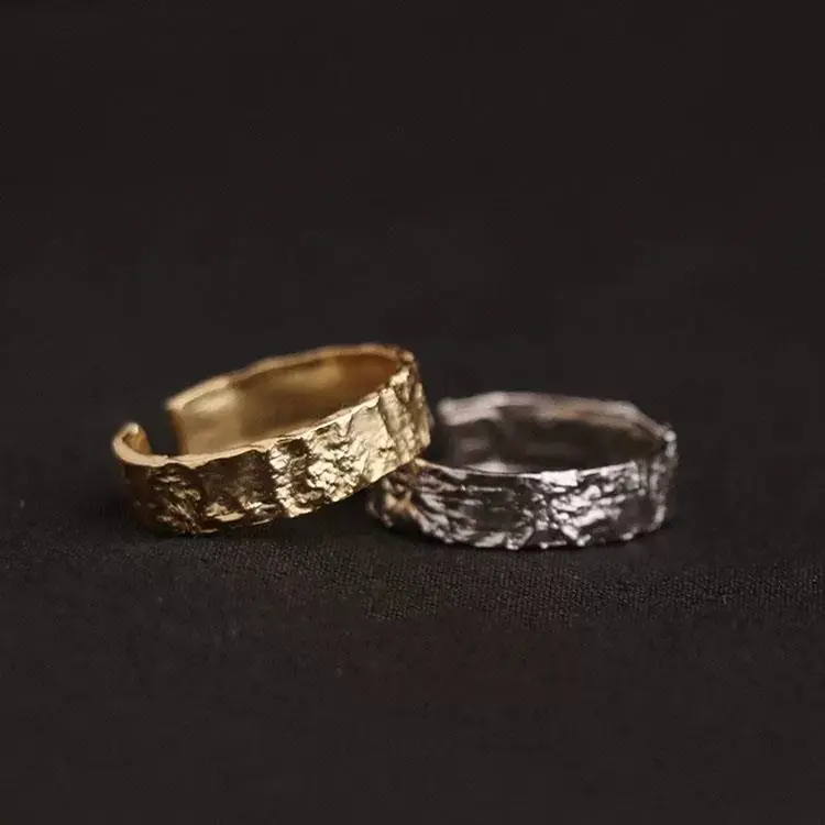 Foil-patterned Open Ring For Women