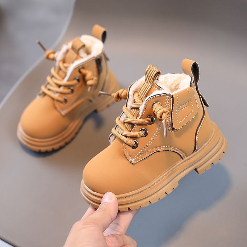 Baby Soft Bottom Short Boots High-top With Velvet Thickening Thermal Cotton Shoes — foto 15