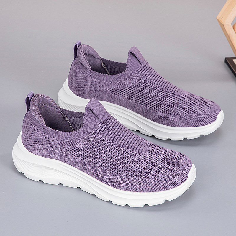 Leisure Sports Solid Color Soft-soled Running Shoes