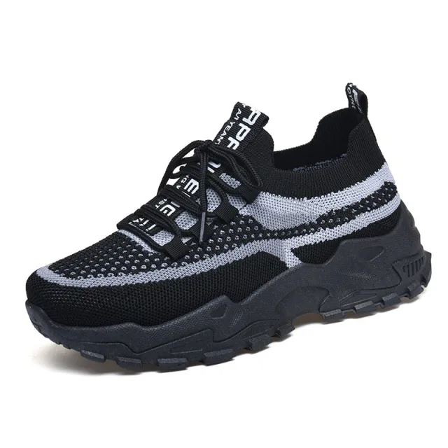 Outdoor Fashion Casual Platform Women's Sneaker Black - Shop at LoveMi