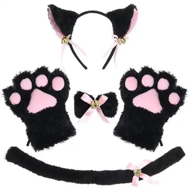 Cat Ears, Paws & Tail Set