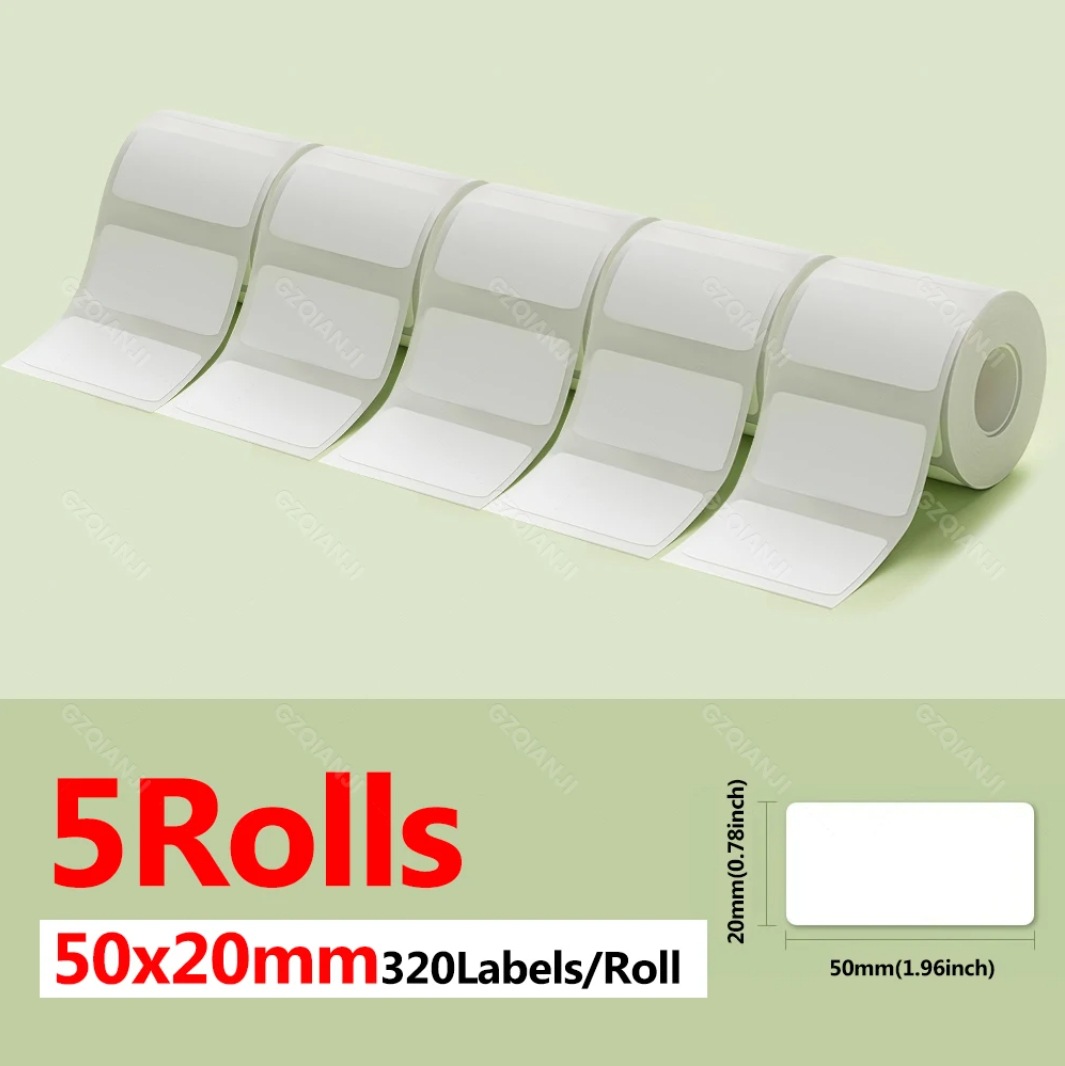 5 Rolls 50X20mm