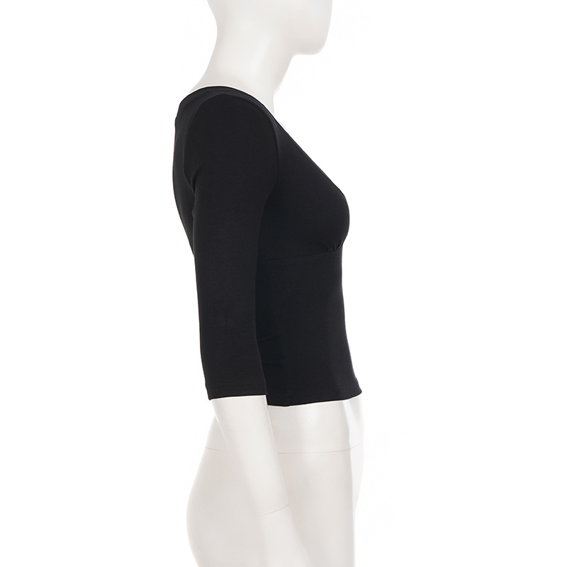 Cropped Feminino de Tricô com Modelagem Ajustada