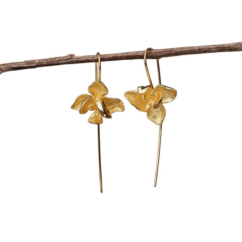 Retro Phalaenopsis Pendant Earrings For Women