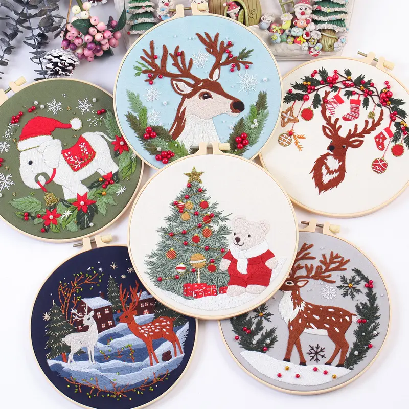 Embroidery Material Package Handmade Manufacturer Kit Beginner