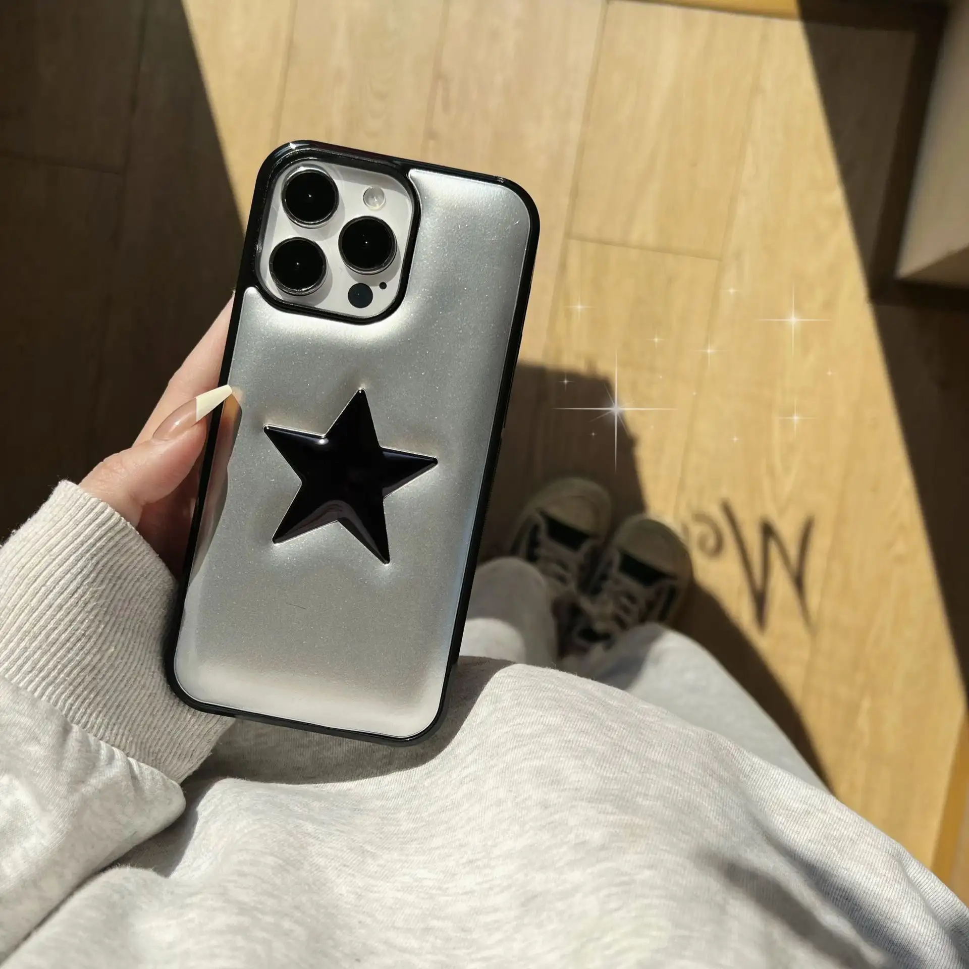 European And American Fashion Brand Phone Case Three-dimensional Down Jacket Imitation Leather