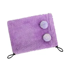 Adjustable Cute Pet Hat With Fur Ball Plush Headgear Cat Hat Thermal And Windproof - Purple - View 1