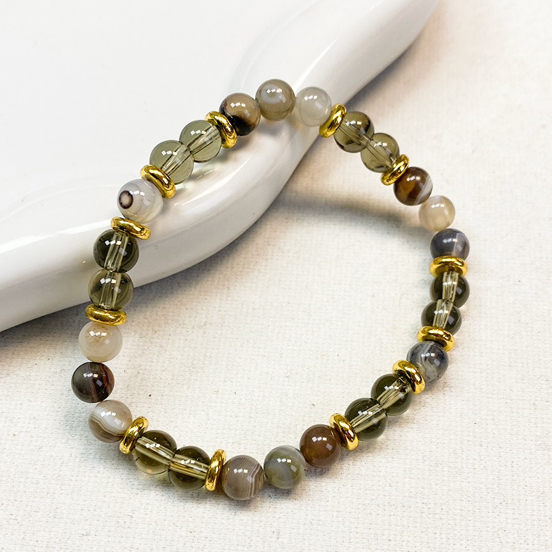 Natural Stone Bead Bracelet For Protection And Relief