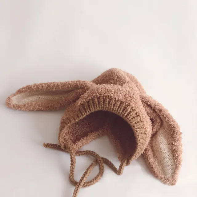 Circle Yarn Thickened Unisex Baby Hat Khaki - Shop at LoveMi