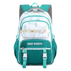 Cute Girl Lightweight Ins Style Large Capacity Lightweight Backpack - Green - View 1