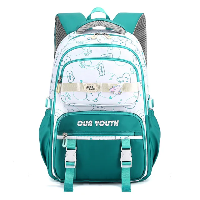 Cute Girl Lightweight Ins Style Large Capacity Lightweight Backpack Green - Shop at LoveMi
