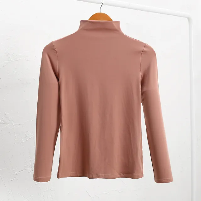 Fleece lined T shirt Versatile Style Stylish Base Top For Any Look Pink - Shop at LoveMi