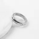 Curved Diamond Silver