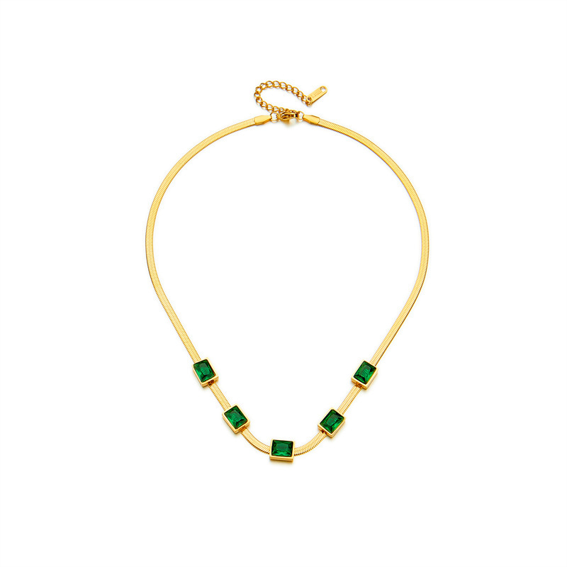 Green Zircon Accents
