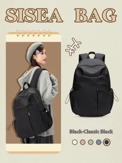 Leisure Travel High School Student Bag Outdoor Backpack - Black - View 1