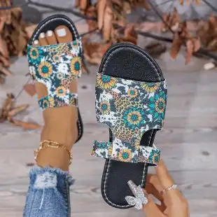 Women's Breathable Multicolor Printing Sandals