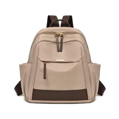 Women's Large-capacity Lightweight Casual Travel Backpack - Milk Tea Colour-Free Size - View 1