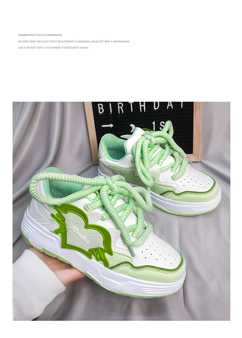 Color Contrast Patchwork Bread Shoes Increased By Light Casual Shoes - Image 15