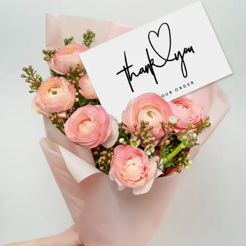 Simple Gift Packaging Greeting Coated Paper Card