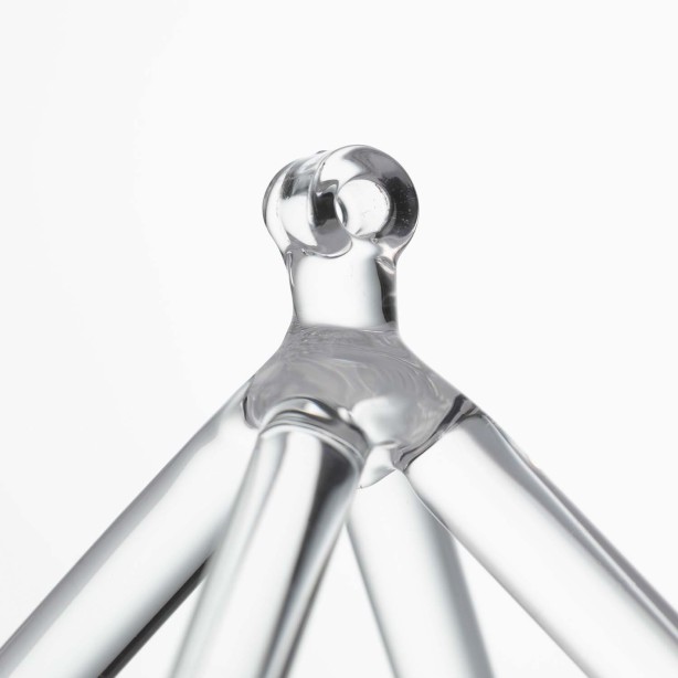 Quartz Crystal Pyramid Yoga Instrument Professional Transparent Four-corner Music Stand