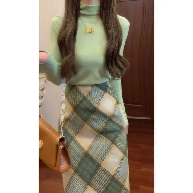 French Sweet Style Wear Suit Turtleneck Slim Fit Warm Bottoming Shirt Long Sleeve Top - Shop at LoveMi