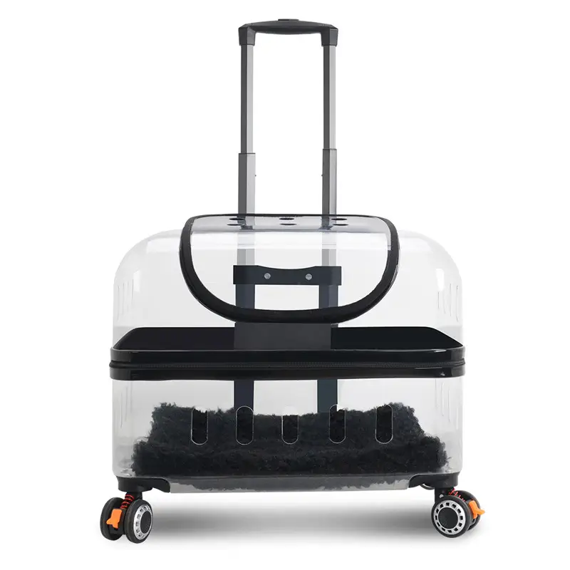 Cat Bag Pet Trolley Bag Outdoor Portable Universal Wheel Breathable Pull Rod Pet Box Large Capacity