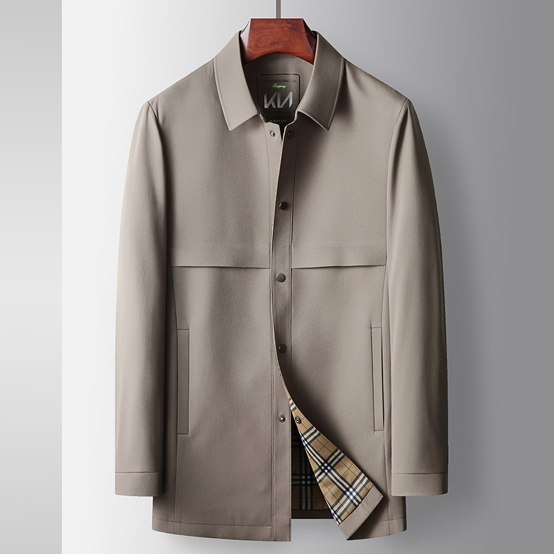Spring And Autumn New Polo Collar Zipper Top Casual Jacket