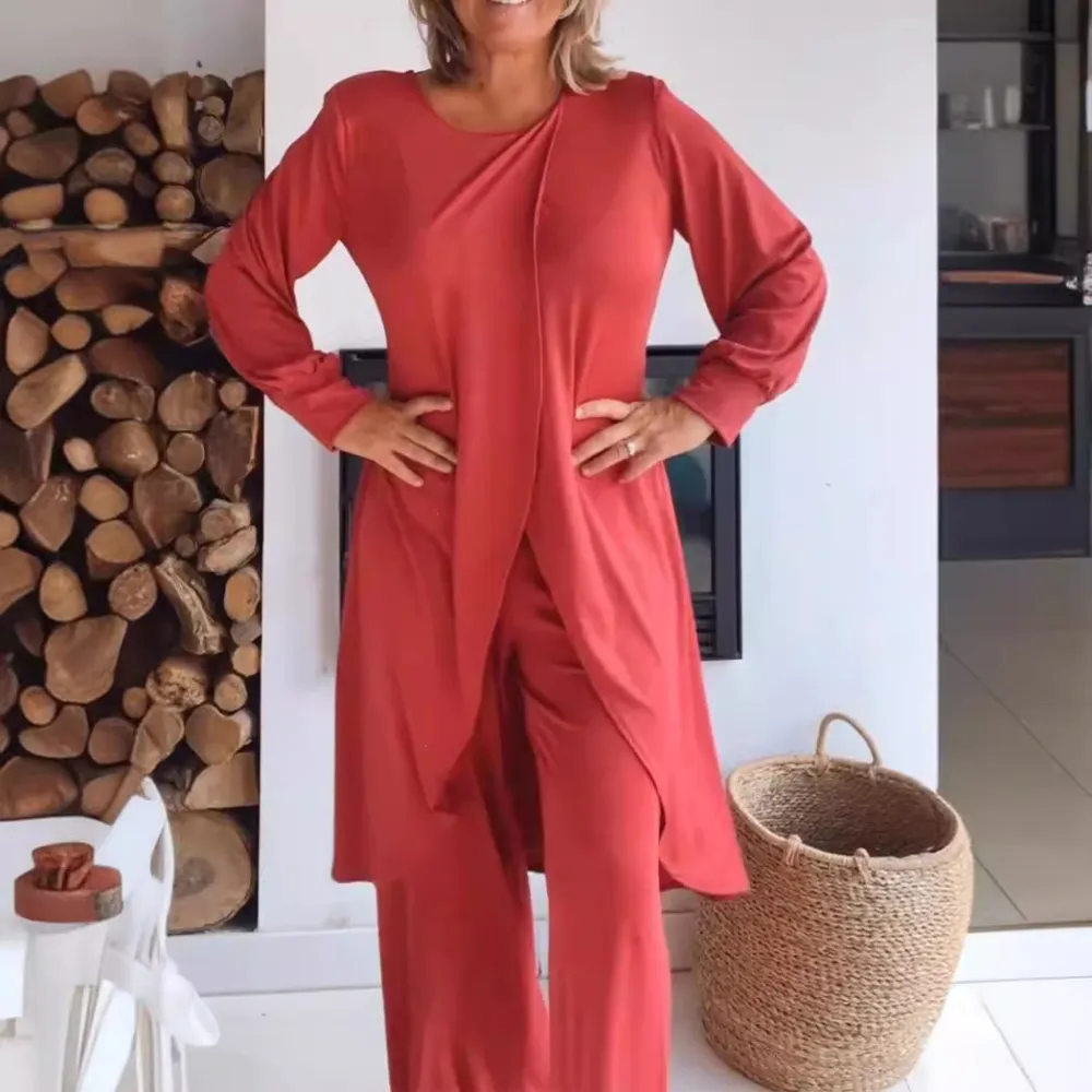 European And American Fashion Women's Wear Zigong NI Top And Trousers Suit