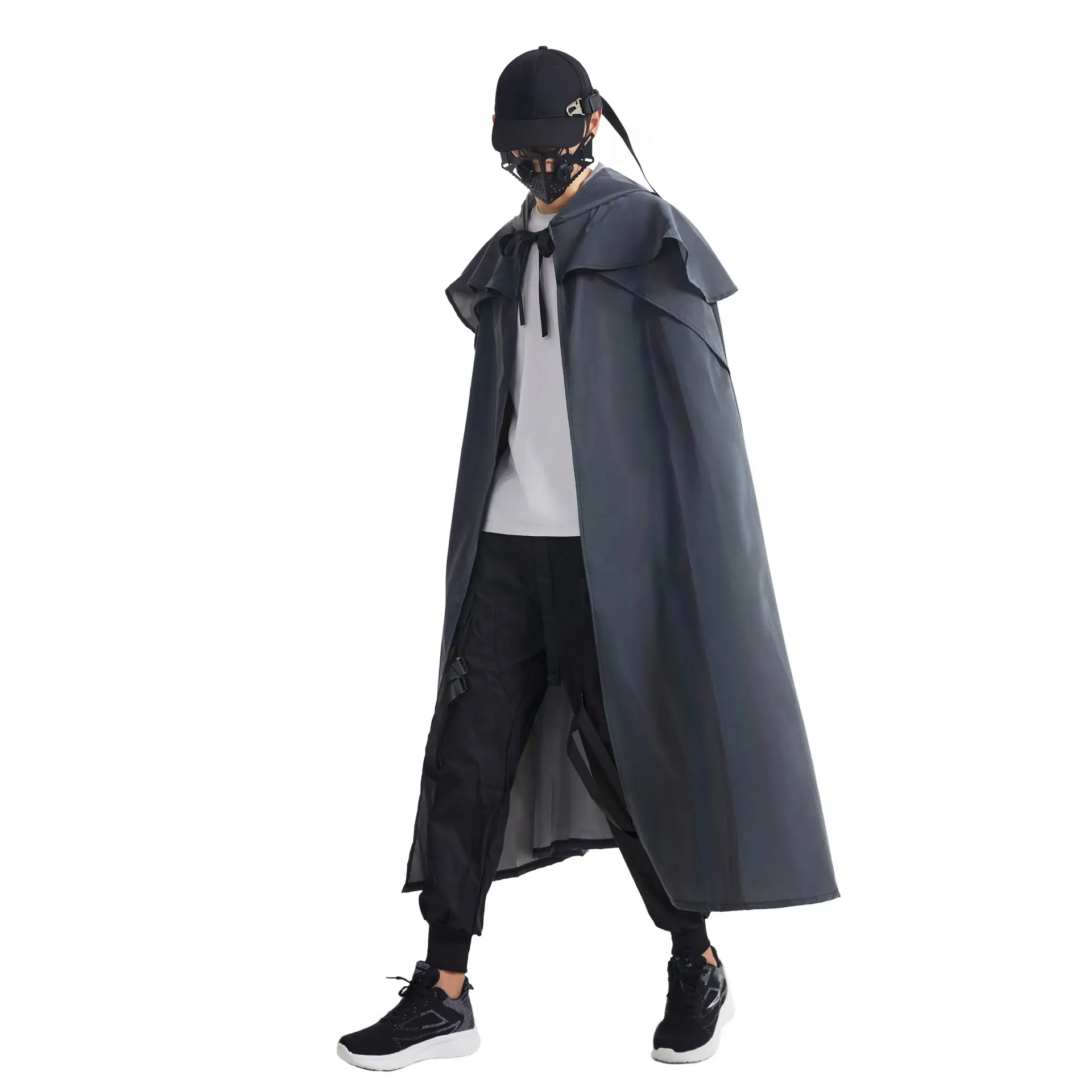 Stylish Colorful Reflective Cloak Hooded Windbreaker
