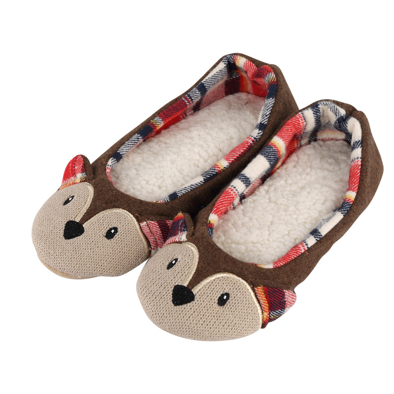 Women's Confinement Shoes Soft Bottom Cartoon Thermal Slippers White - Shop at LoveMi
