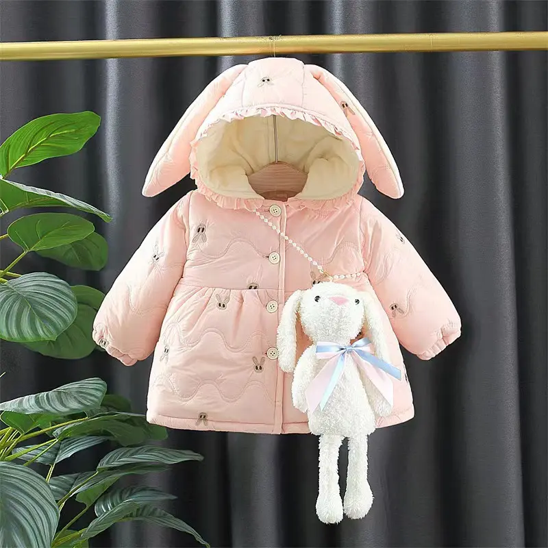 Girls Thickened Cotton Padded Coat Winter Clothes