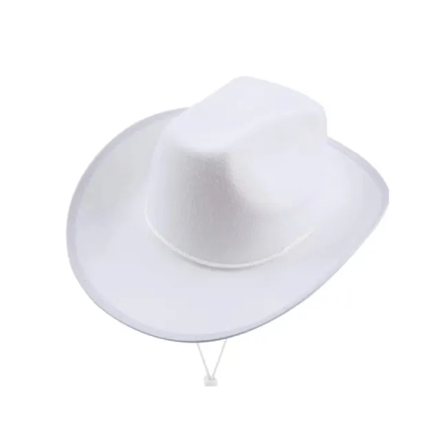 Wrapping Hand Painting Party Fur Felt Hat Creamy White Cowboy Hat - Shop at LoveMi